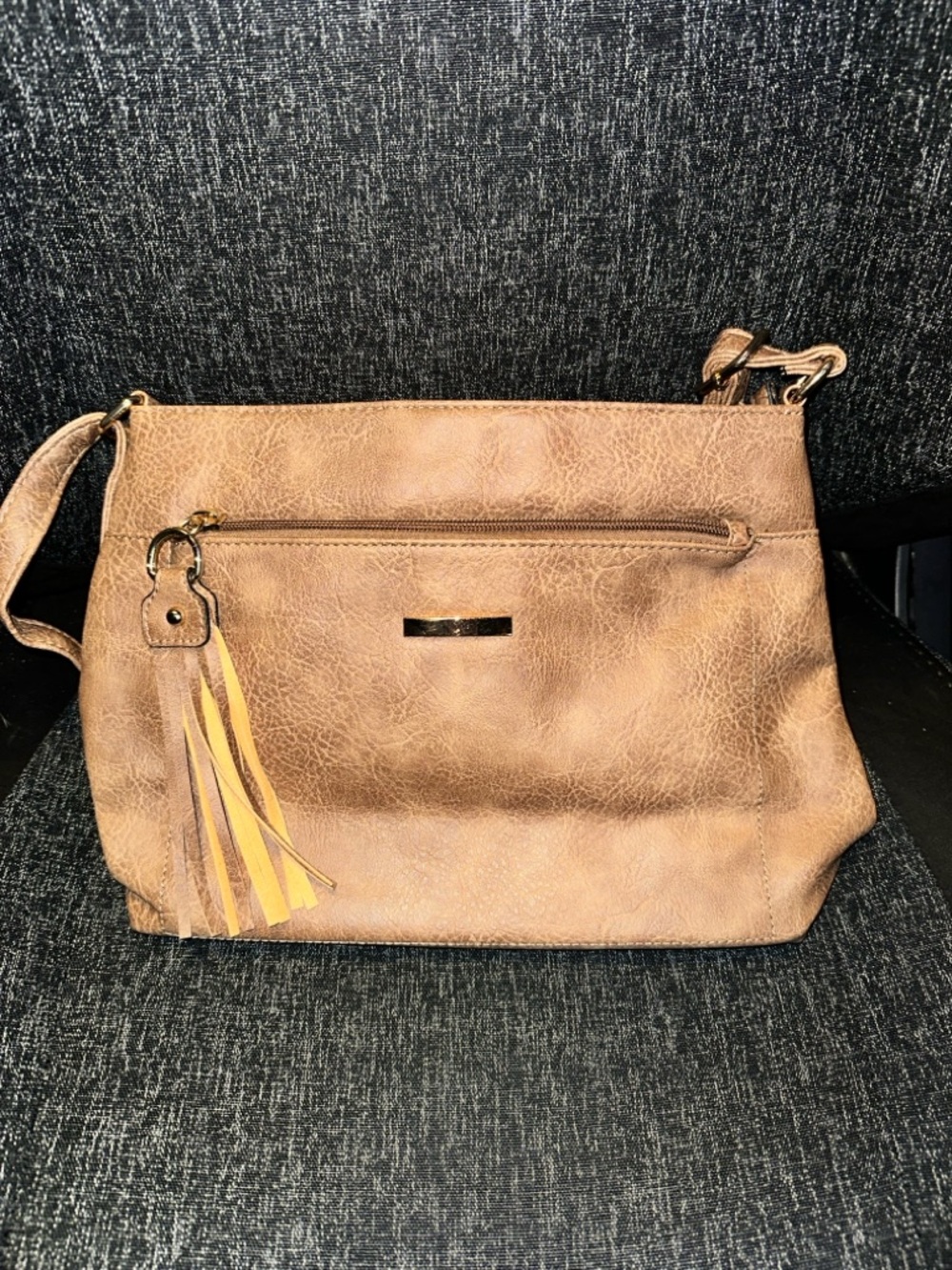 vintage-style crossbody bag!